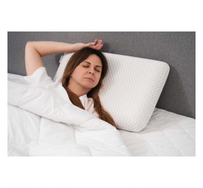 Ardesto Подушка Ardesto ортопедична Sleepwell, класична прямокутна, піна меморі, 60х40х12см білий (ART6040CLP)