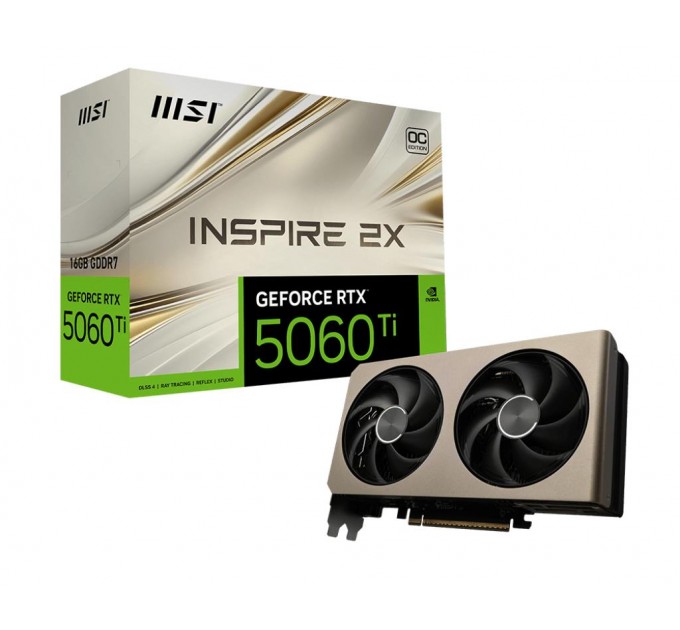 MSI Відеокарта PCIE16 RTX5060TI 16GB 5060 TI 16G INSPIRE 2X OC MSI