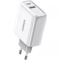 Ugreen Зарядний пристрій Ugreen CD170 36W USB + Type-C Charger (White) (60468)