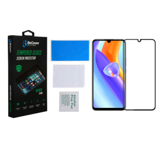 BeCover Скло захисне BeCover ZTE Blade A72/A72s/V40 Vita Black (708391)
