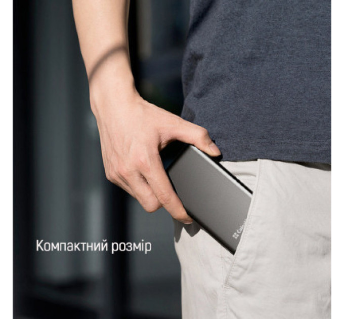 ColorWay Батарея універсальна ColorWay 20 000 mAh PD/20W, QC/3.0, USB-C/Micro-USB/Lightning/USB-A max.22.5W Gray (CW-PB200LPH3GR-PDD)