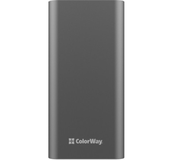 ColorWay Батарея універсальна ColorWay 20 000 mAh PD/20W, QC/3.0, USB-C/Micro-USB/Lightning/USB-A max.22.5W Gray (CW-PB200LPH3GR-PDD)