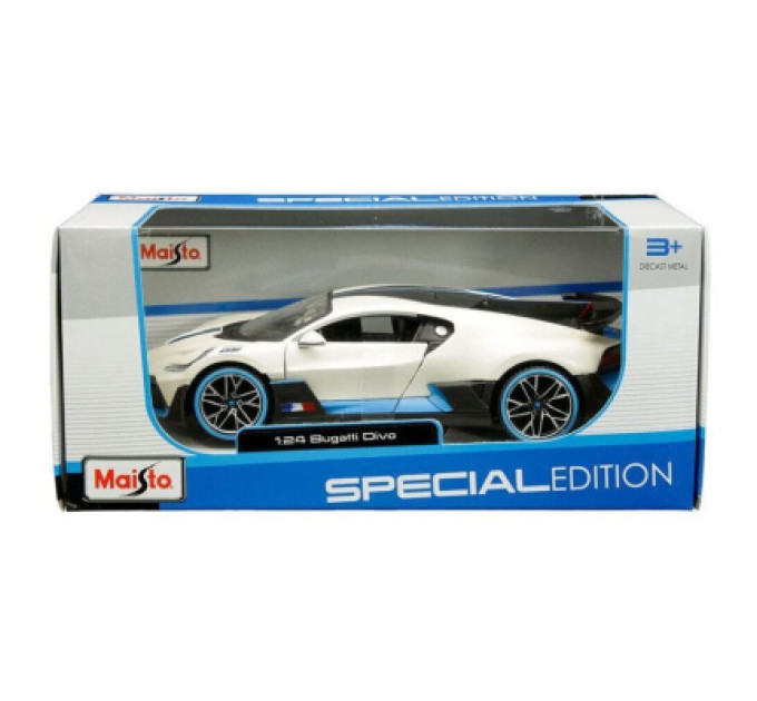Maisto Машина Maisto Bugatti Divo білий 1:24 (31526 met. white)