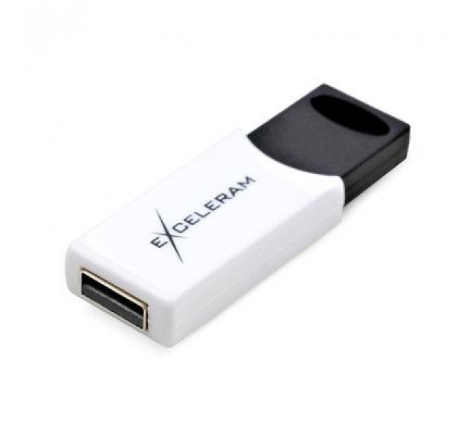 USB флеш накопичувач eXceleram 64GB H2 Series White/Black USB 2.0 (EXU2H2W64)