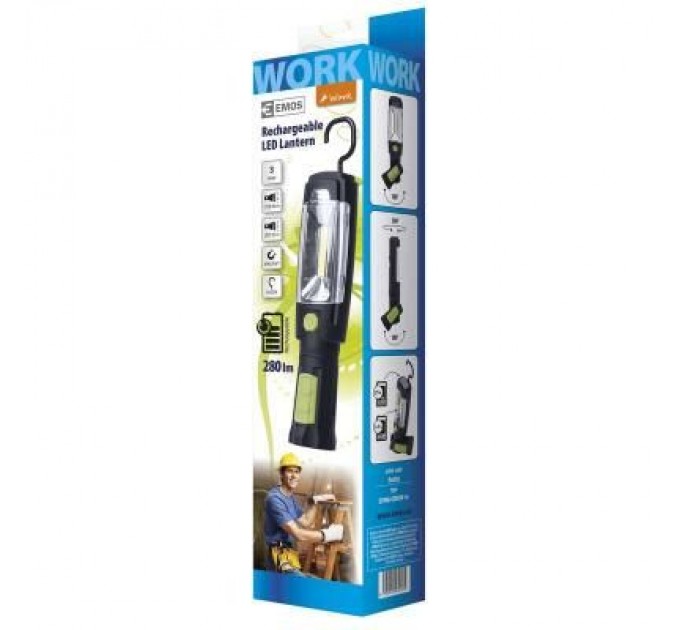 EMOS Ліхтар EMOS E709A-COB3W+6 (P4518)