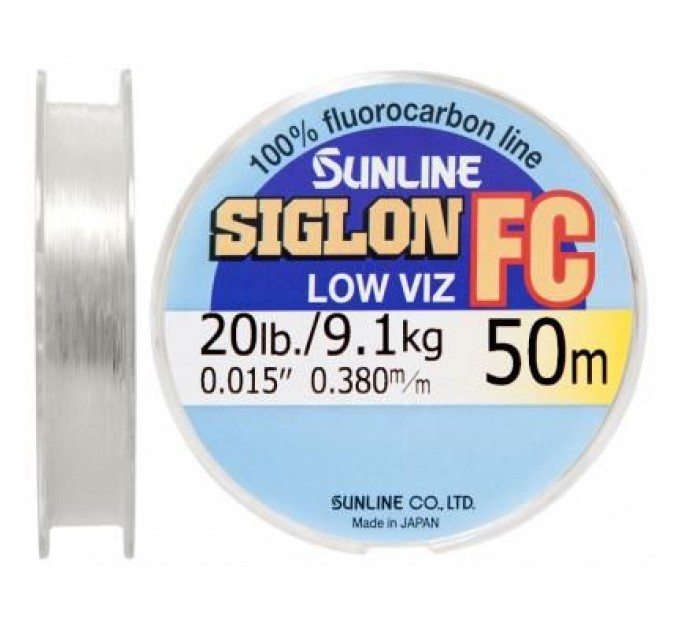 Sunline Флюорокарбон Sunline SIG-FC 50м 0.38мм 9.1кг поводковый (1658.01.44)