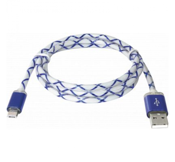 Defender Дата кабель USB08-03LT USB - Micro USB, BlueLED backlight, 1m Defender (87555)