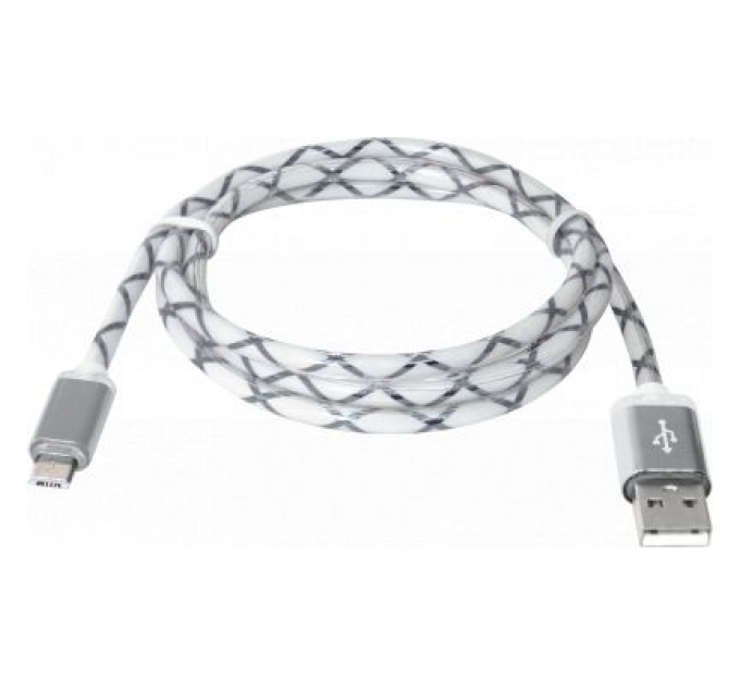 Defender Дата кабель USB08-03LT USB - Micro USB, GrayLED backlight, 1m Defender (87554)