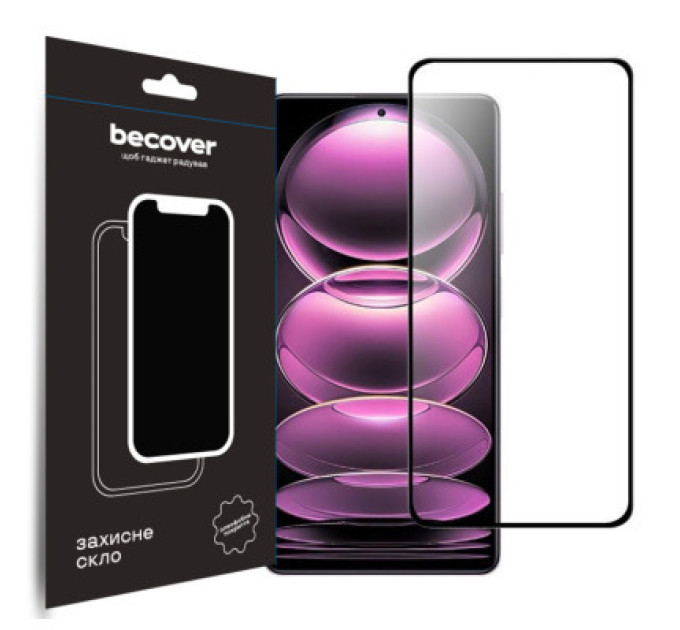 BeCover Скло захисне BeCover Xiaomi Redmi Note 12Pro/12 Pro 5G/12 Pro Plus Black (708784)