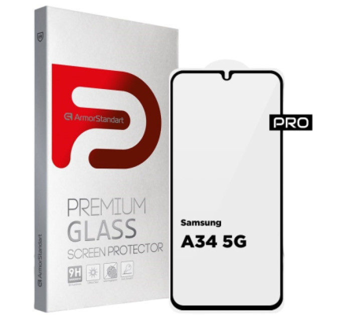 Armorstandart Скло захисне Armorstandart Pro Samsung A34 5G (A346) Black (ARM66207)