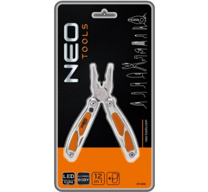 Neo Tools Мультитул Neo Tools 12 елементів, з LED (01-026)