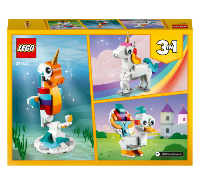 LEGO Конструктор LEGO Creator Магічний єдиноріг 145 деталей (31140)