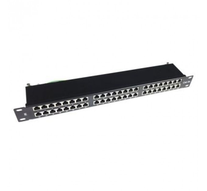 Патч-панель Eserver 19" 48хRJ-45 STP 1U cat. 5e з організатором кабеля (WT-2409-cat 5e)