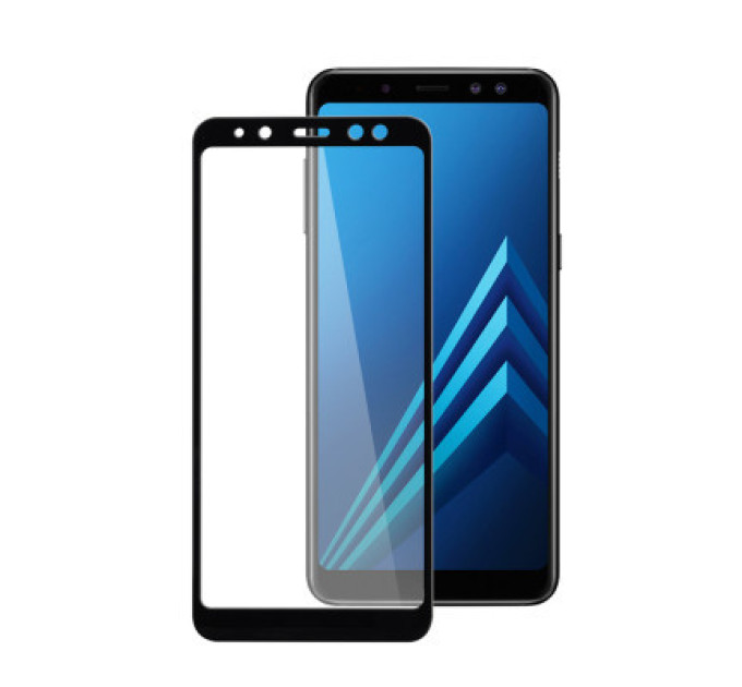 PowerPlant Скло захисне PowerPlant Full screen Samsung Galaxy A8+ (2018), Black (GL605439)
