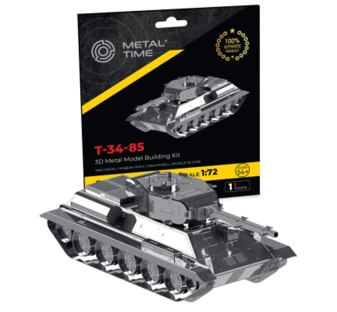 Metal Time Конструктор Metal Time колекційна модель T-34/85 (MT071)