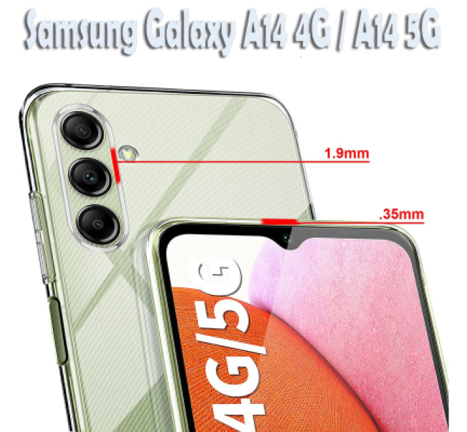 BeCover Чохол до мобільного телефона BeCover Samsung Galaxy A14 4G SM-A145/A14 5G SM-A146 Transparancy (708971)