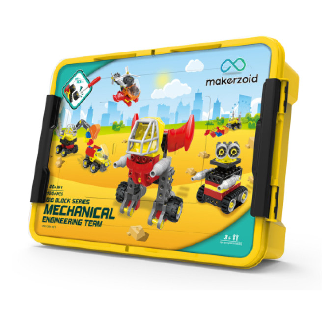 Makerzoid Конструктор Makerzoid Big Building Blocks-Mechanical Engineering Team (MKZ-OBK-MET)