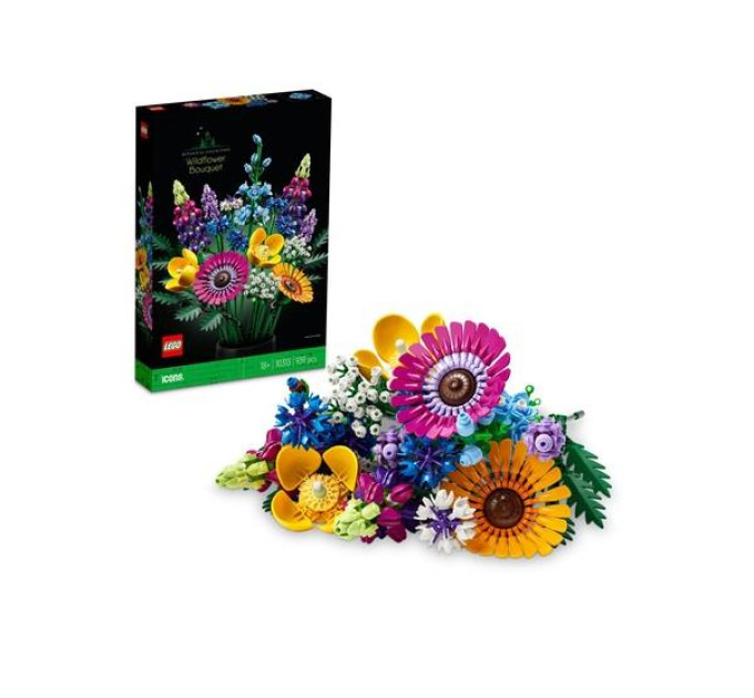 LEGO Конструктор LEGO Icons Букет польових квітів 939 деталей (10313)