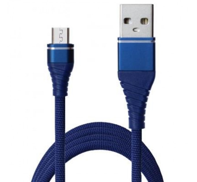 Grand-X Дата кабель USB 2.0 AM to Micro 5P 1.2m 2A Blue Grand-X (NM012BL)
