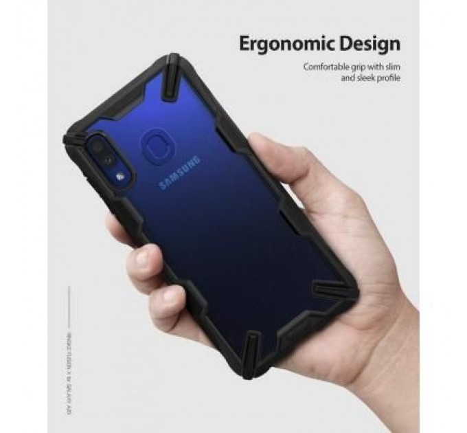 Ringke Чохол до мобільного телефона Ringke Fusion X Samsung Galaxy A20 Black (RCS4521)